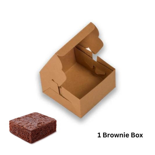 1 Piece Brownie Box Inside Coated
