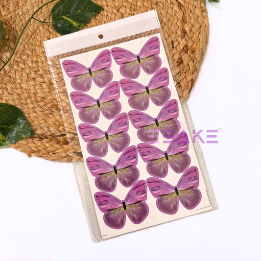 Paper Butterflies - Purple (Set of 10 Pieces) B003