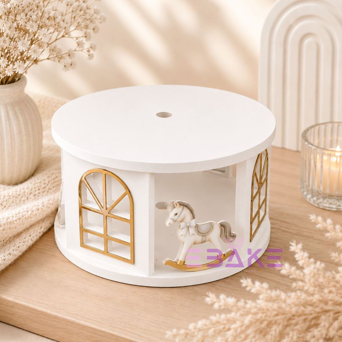 White Cake Spacer (Cake Separator)