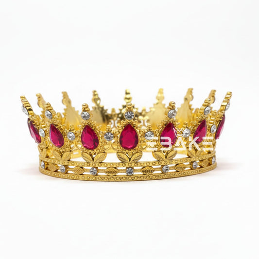 Large Premium Cake Crown - Pink