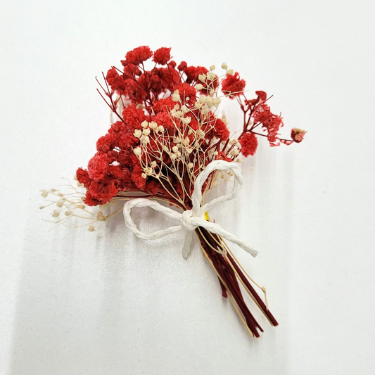 Boho Dried Nano Flower Bunch Red (Nano Blooms Bunch)