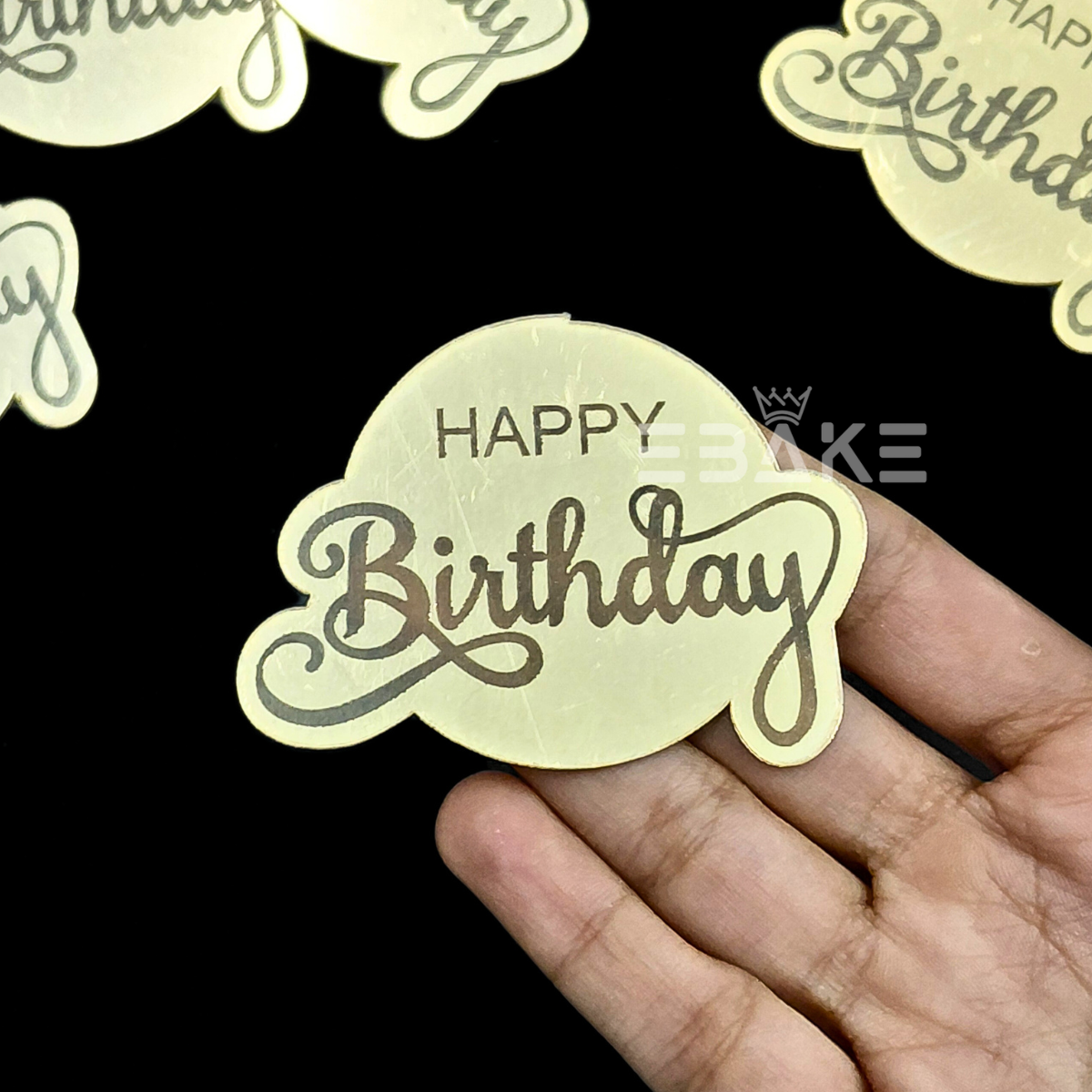 Happy Birthday Coin Topper 2" (Cake Disc) - Set of 10