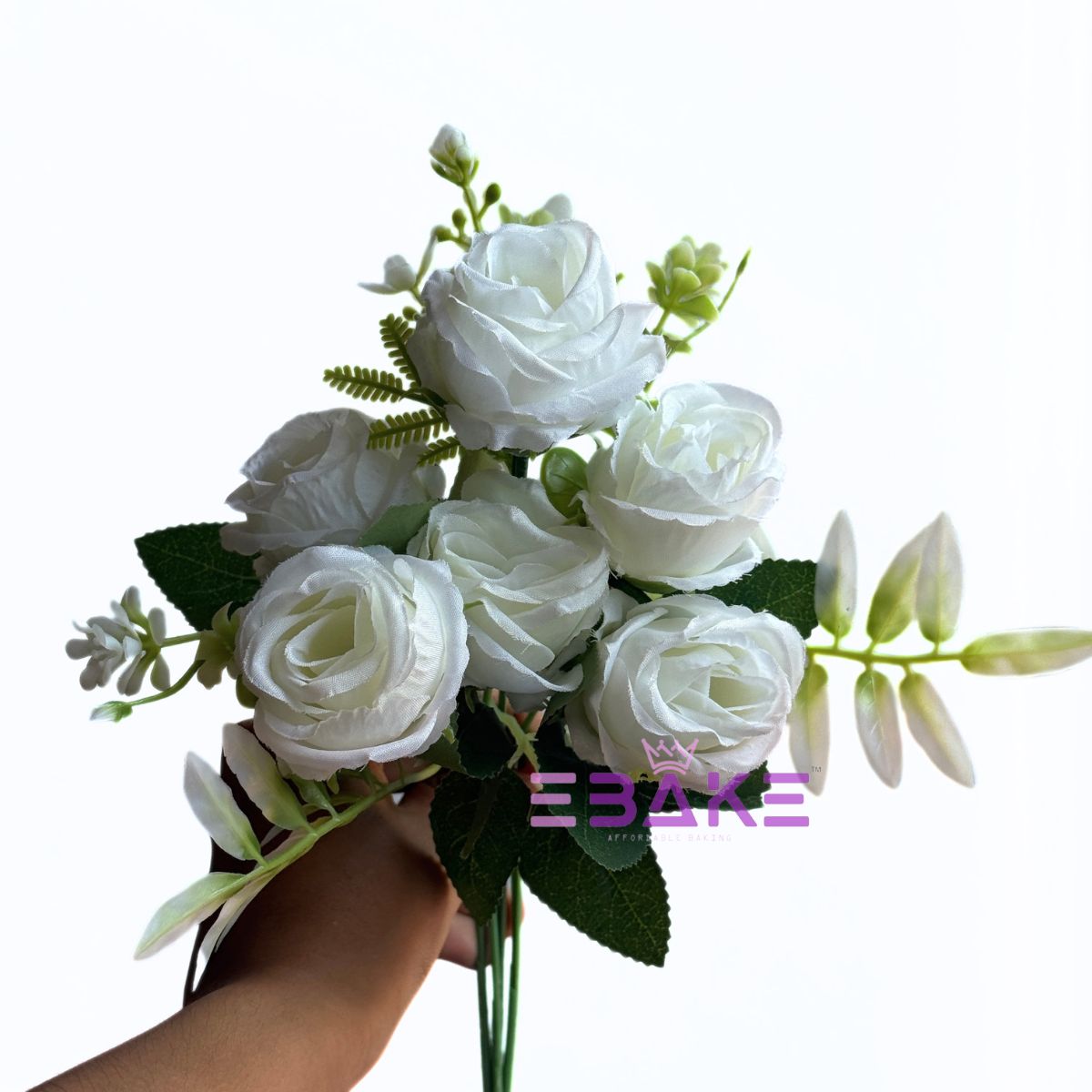 A1971 Rose Bunch With Fillers (White)