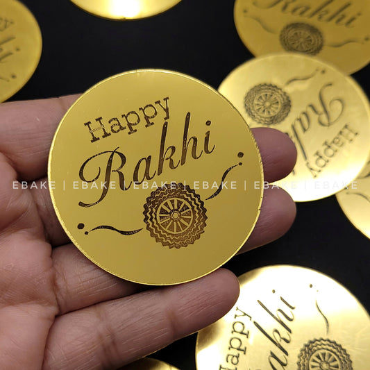 Happy Rakhi Coin Topper 2" (Set of 12)A320