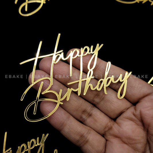 Mini Happy Birthday Cutout (Set Of 6)