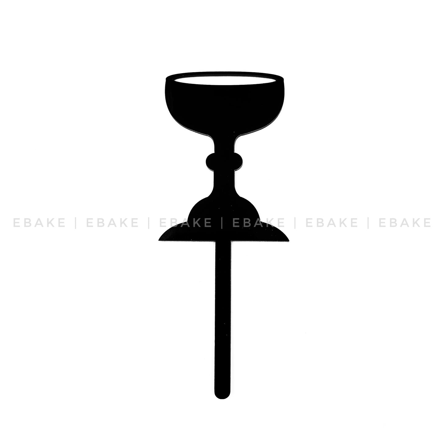 Chalice Cake Topper Holy Communion Black