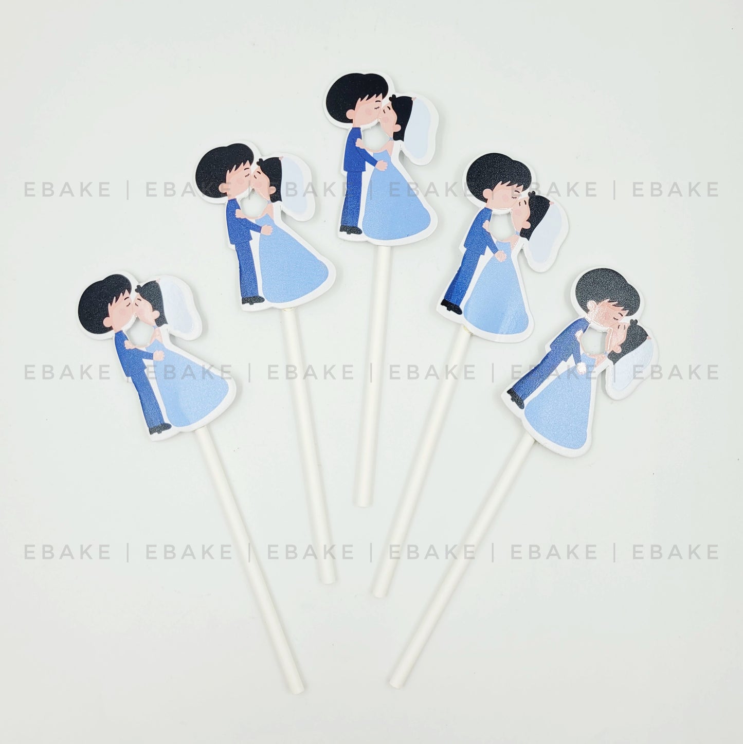 Couple Paper Topper (Set of 5 pieces)