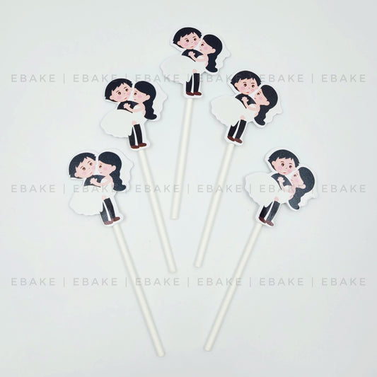 Couple Paper Topper (Set of 5 pieces)