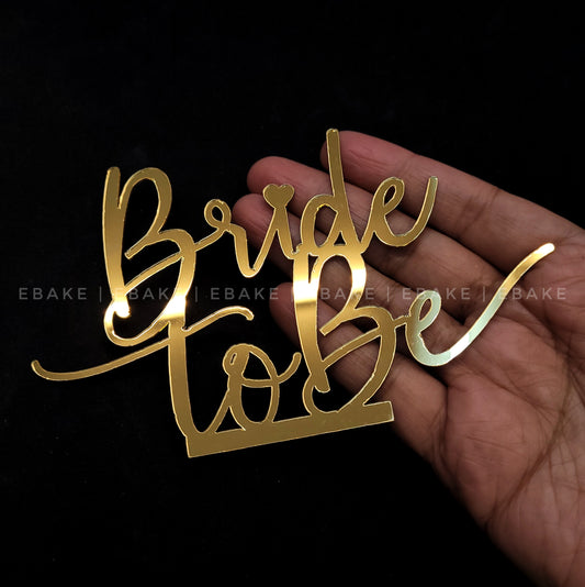 Bride to be Cutout (Cake Charm)