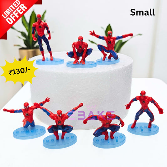 Spiderman Figurine Small (Plastic) - Set of 7