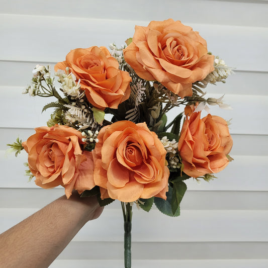 A1122 Premium Jumbo Rose Bunch With Fillers (5 Roses)