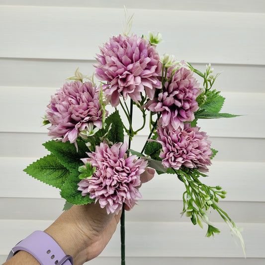 A1151 Small Dahlia Bunch (5 Dahlias With Fillers)