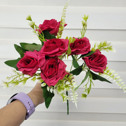 A1165 Red Rose Bunch (6 Roses With Fillers)