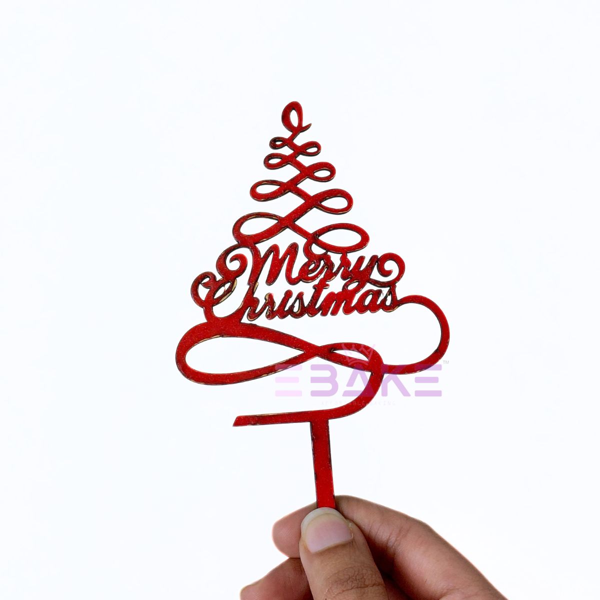 Merry Christmas Cake Topper MDF