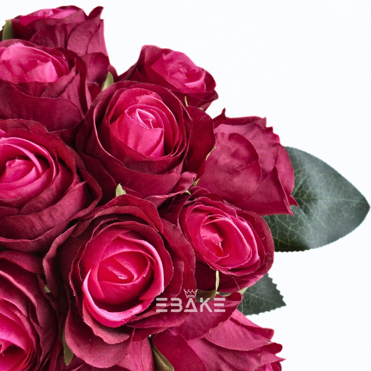 A2022 Artificial Rose Bouquet/Rose Bunch Bridal Bouquet (Maroon) 18 Roses