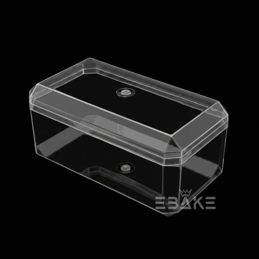 450ml Rectangle Acrylic Dessert Box / Cake Tub With Lid / Ferrero Rocher Box