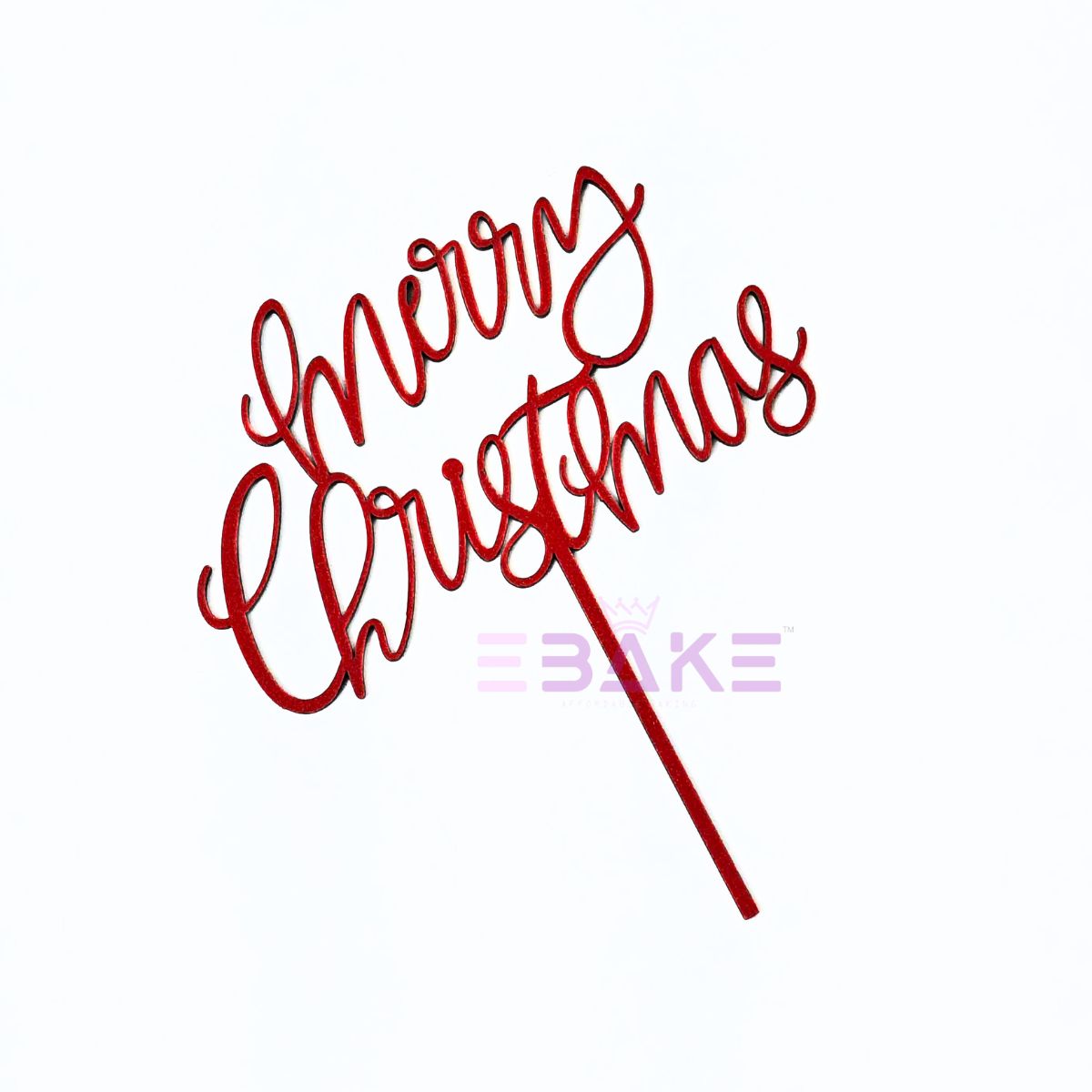 Merry Christmas Cake Topper MDF