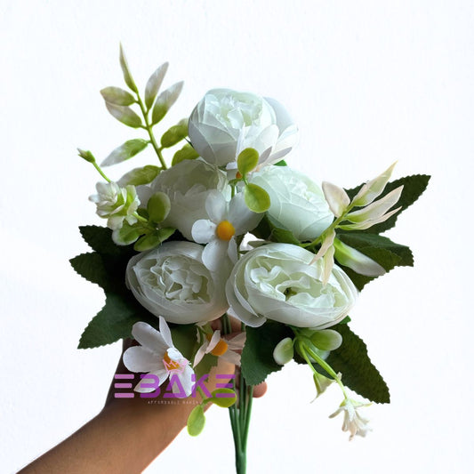 A1967 Peony Bunch With Fillers (White)