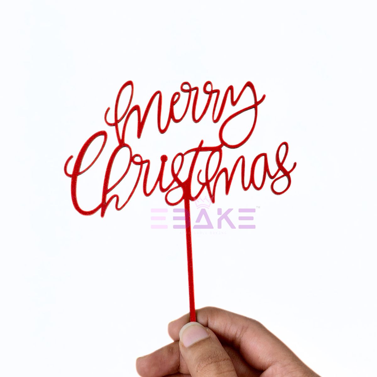 Merry Christmas Cake Topper MDF