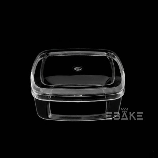 200ml Square Acrylic Dessert Box / Cake Tub With Lid