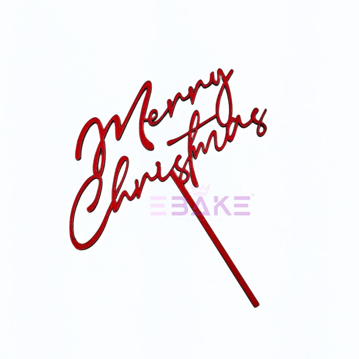 Merry Christmas Cake Topper MDF