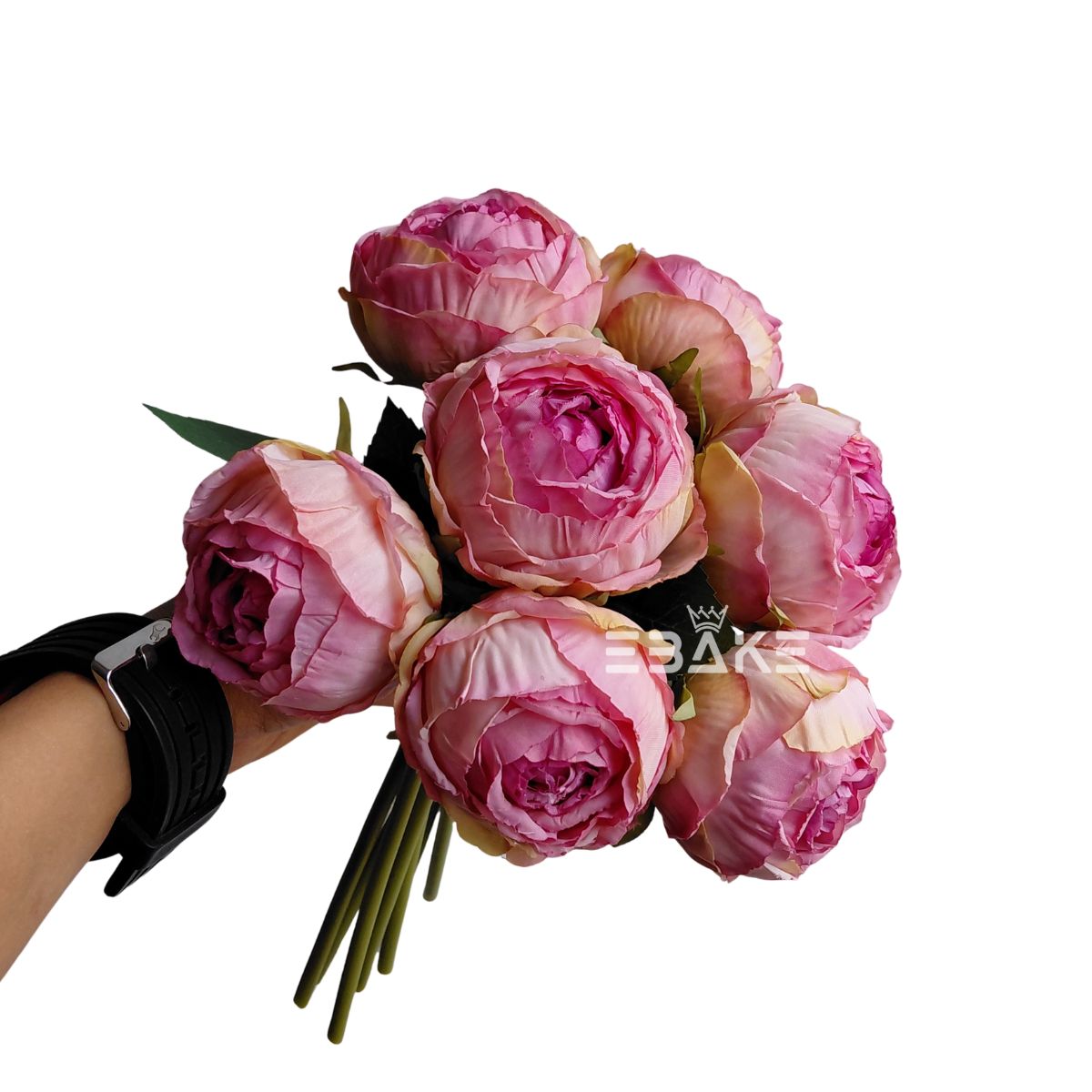 A1540 Premium Peony Bunch - Shaded Dark Pink