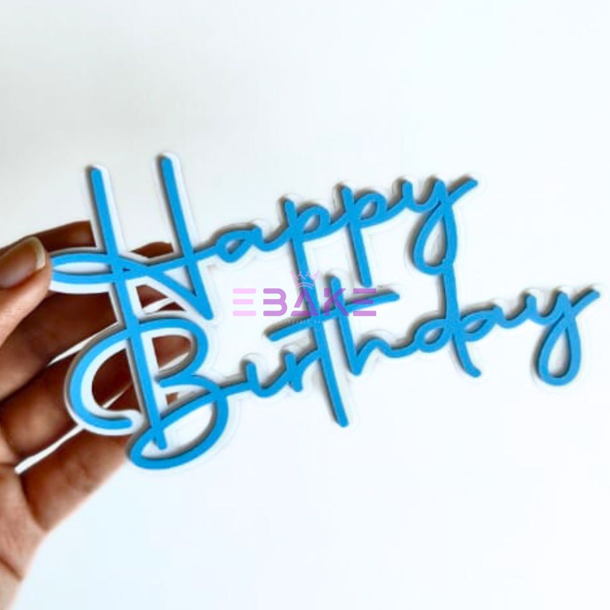 Double Colour Happy Birthday Cutout/Charm