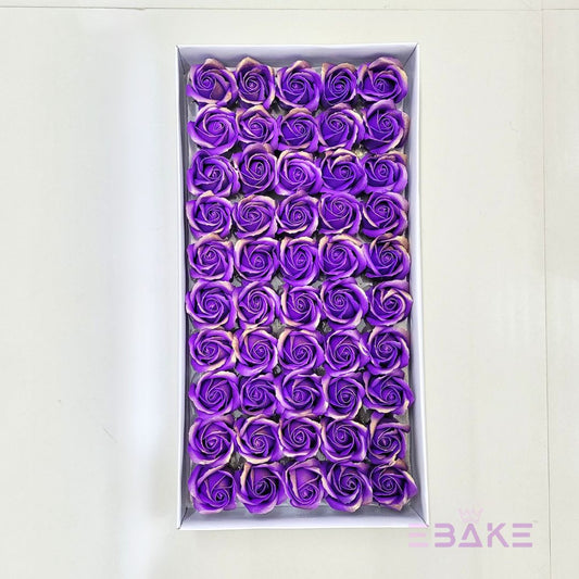 Scented Rose - Purple & Gold (50 Pieces)