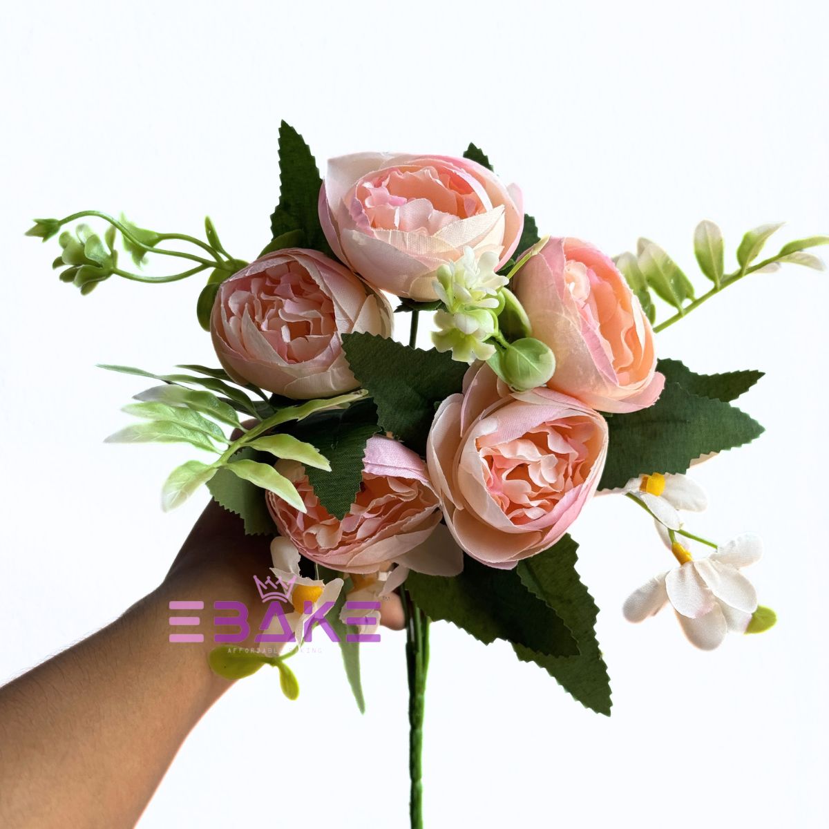 A1968 Peony Bunch With Fillers (Light Peach)