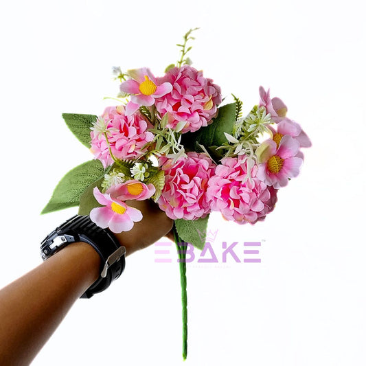 A1866 Pink Hydrangea Bunch With Fillers