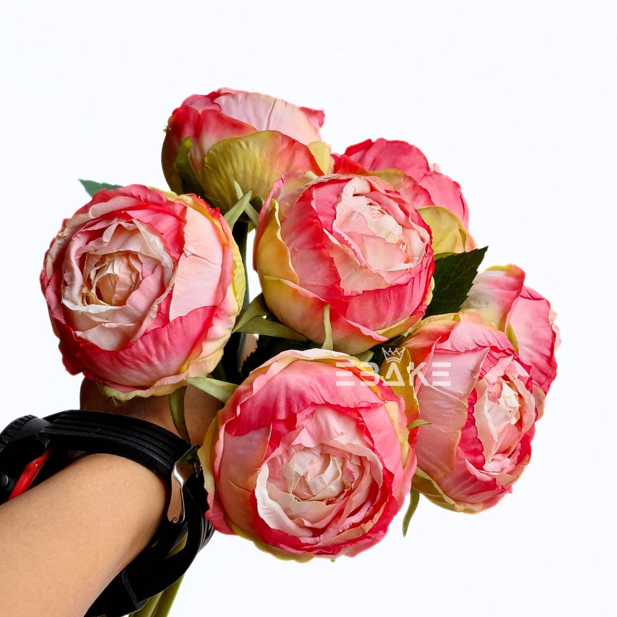 A1542 Premium Peony Bunch - Shaded Coral Pink