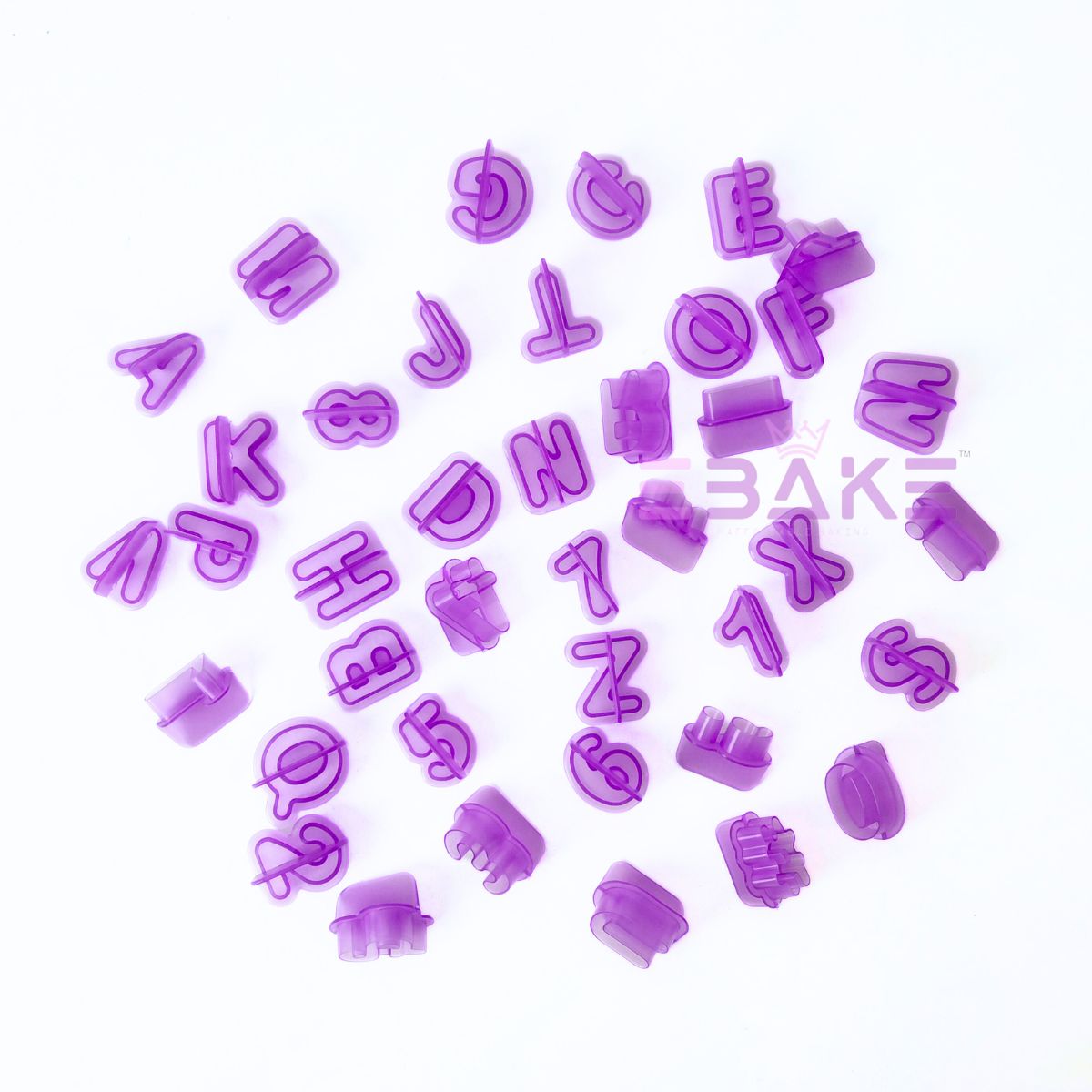 40 Pieces Alphabet, Number & Symbol Cookie Cutter