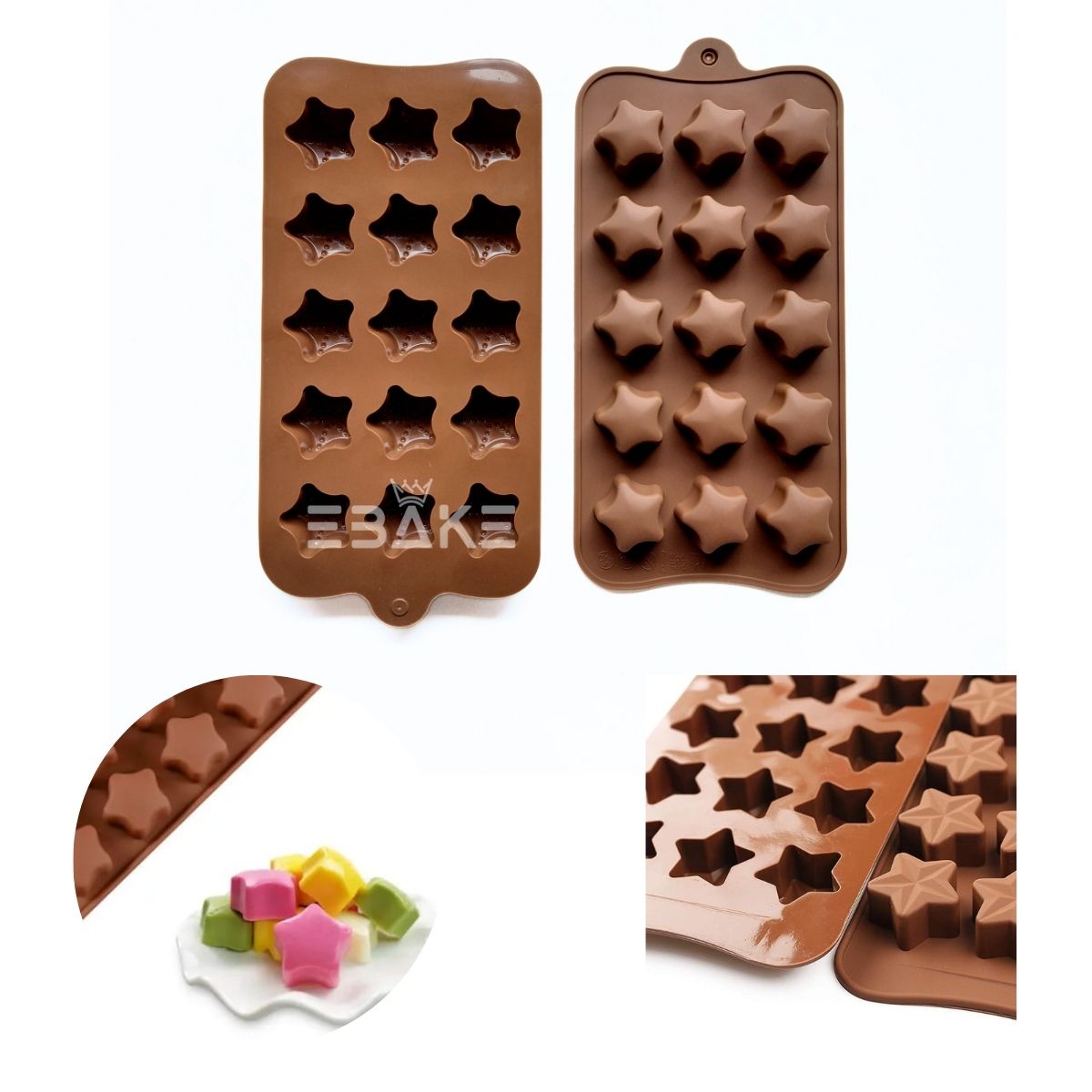 15 Cavity Star Chocolate Silicone Mould