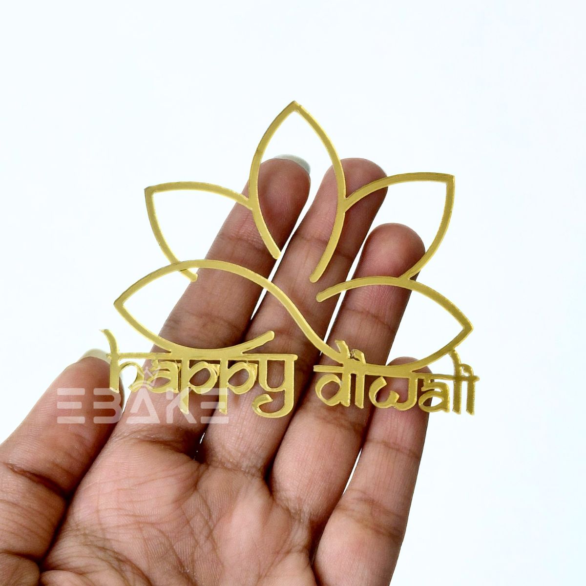Happy Diwali 3 Inch Acrylic Cutout (Set of 3)