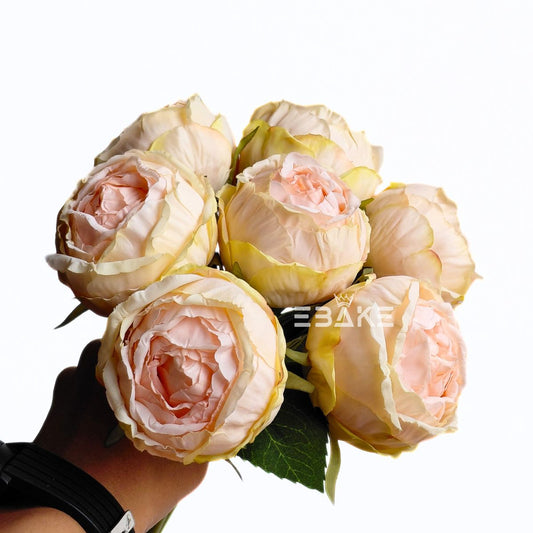 A1544 Premium Peony Bunch - Shaded Light Yellow