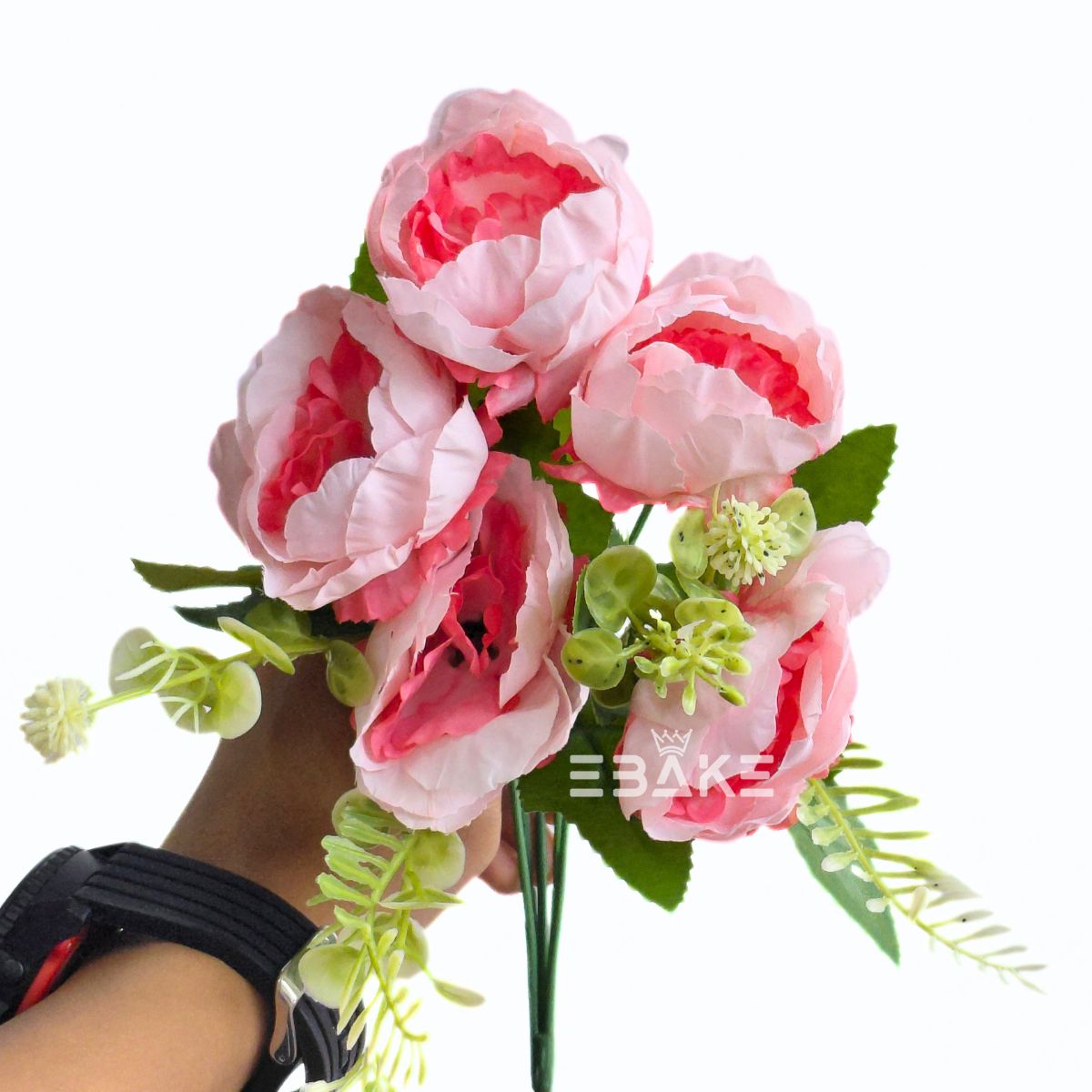 A2042 Peony Bunch with Fillers (Pink)