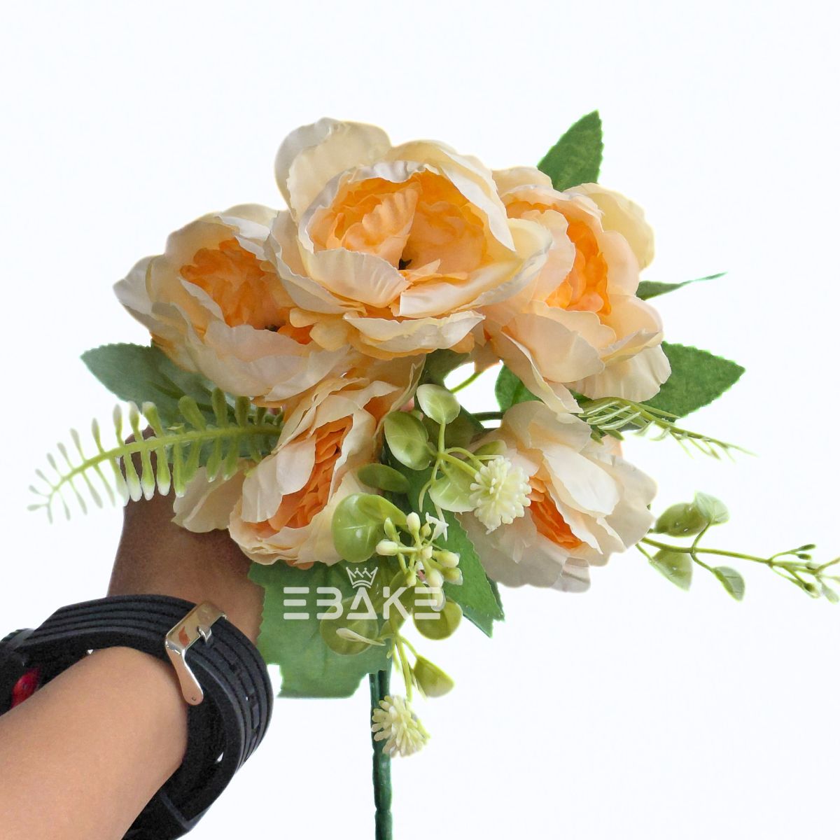 A2039 Peony Bunch with Fillers (Peach)