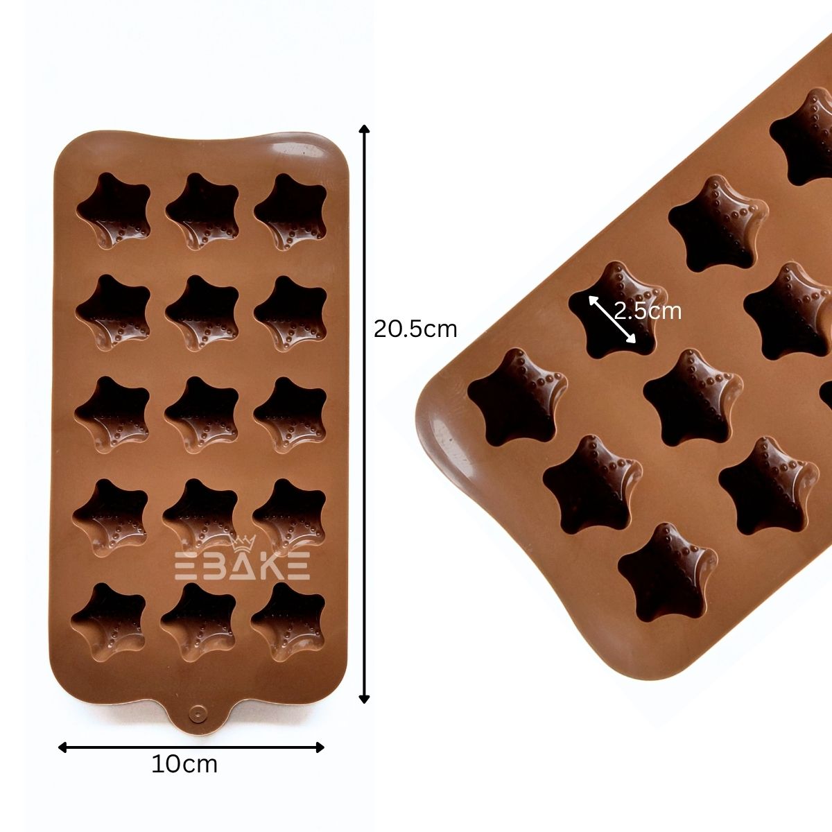15 Cavity Star Chocolate Silicone Mould