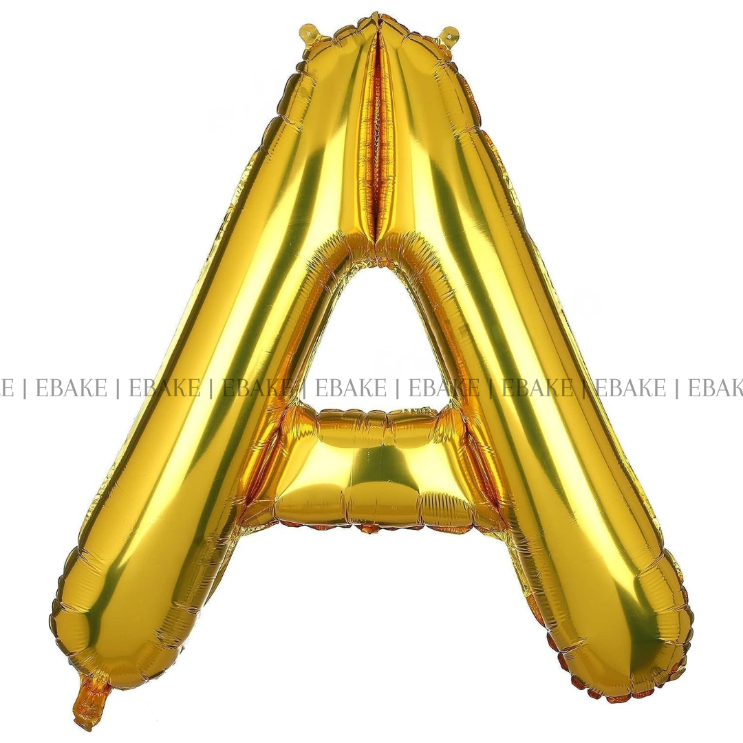 Alphabet Foil Balloons Gold 16 Inch Single Piece