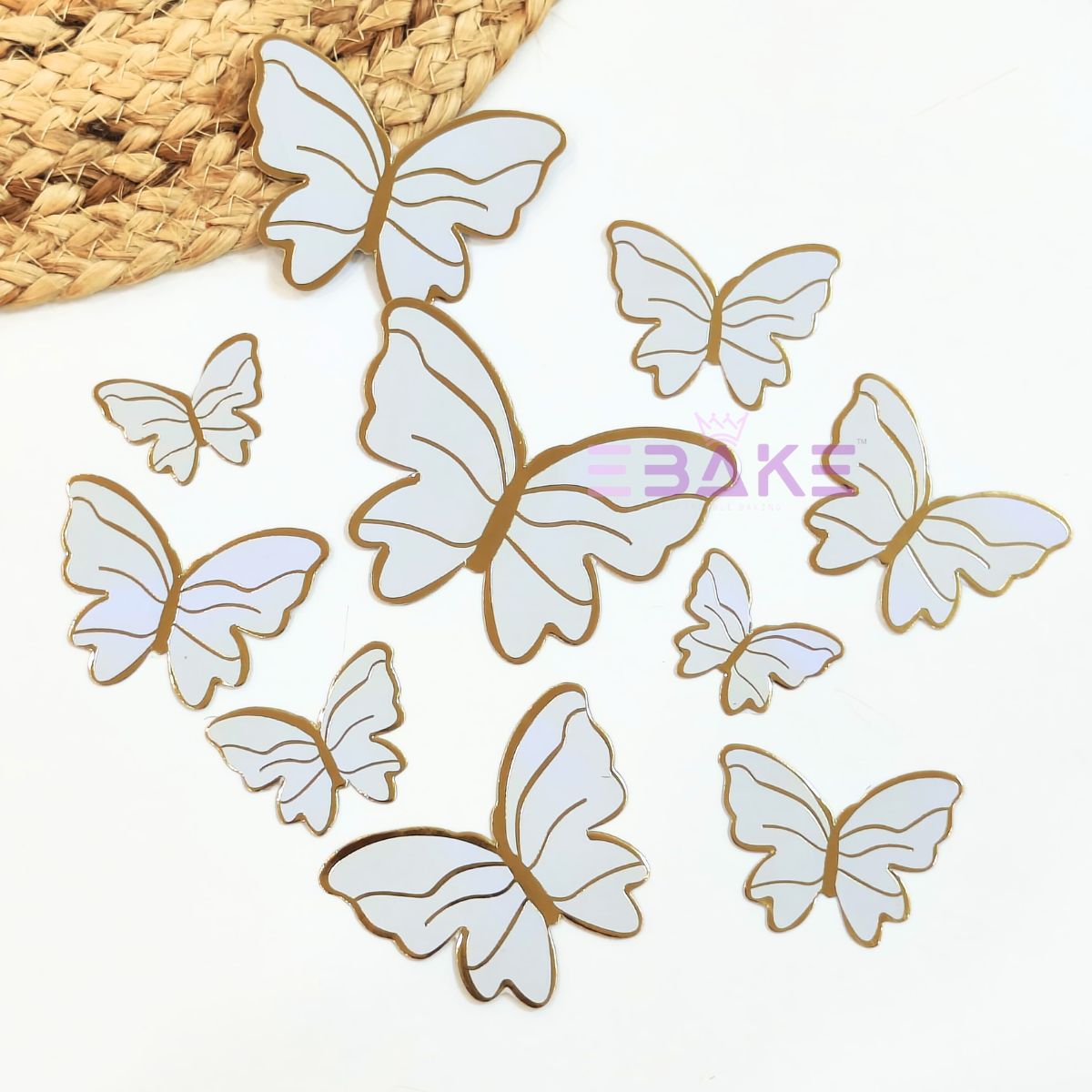 Paper Butterflies - Foldable (Set of 10 Pieces)