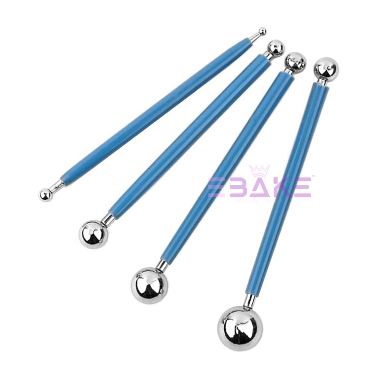 Fondant Modelling Ball Tools- Set of 4 (Assorted)