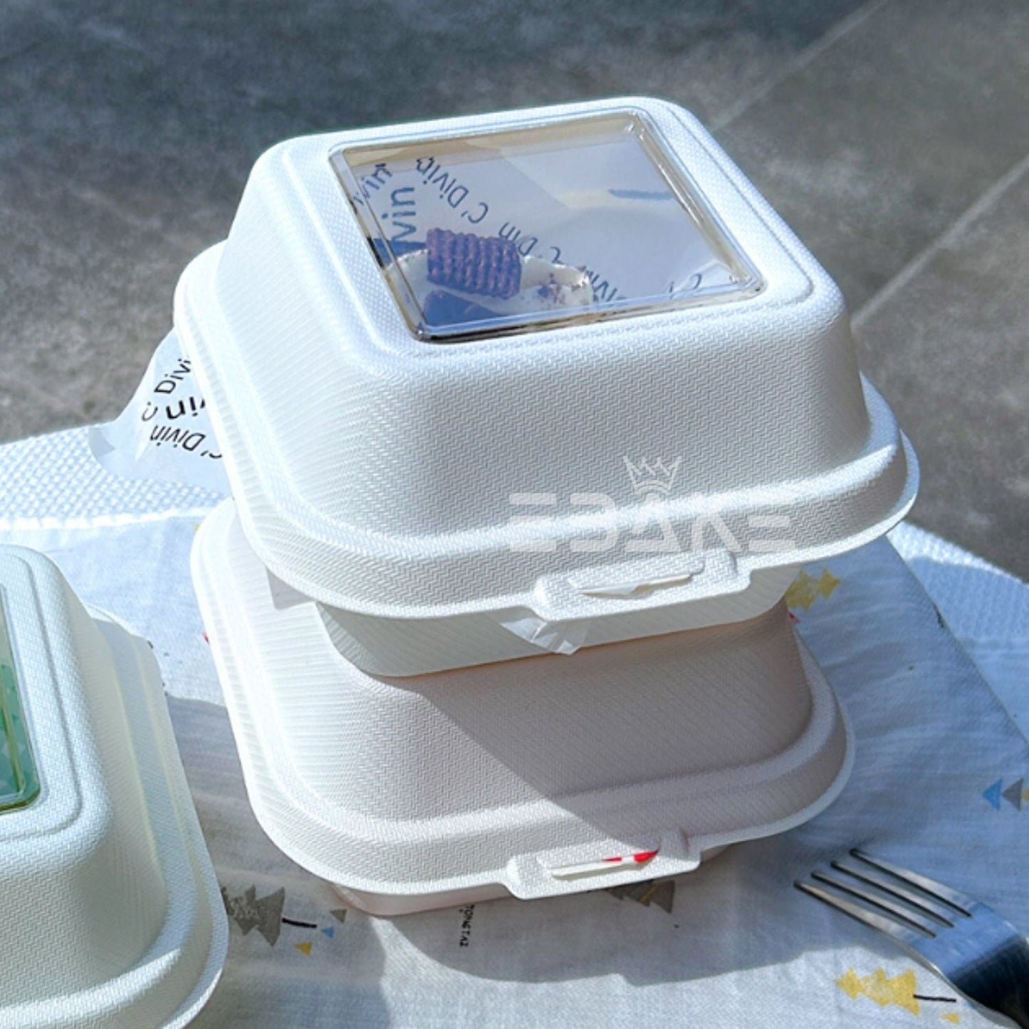6" Bento With Transparent Window (Set of 5)