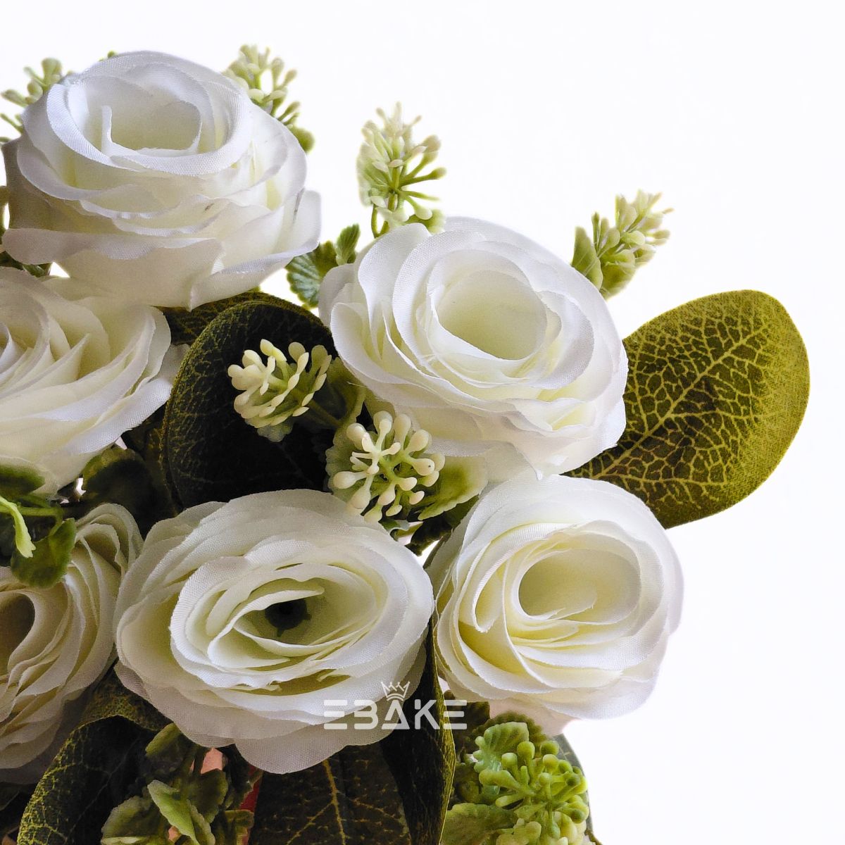 A2033 Rose Bunch With Fillers (White)