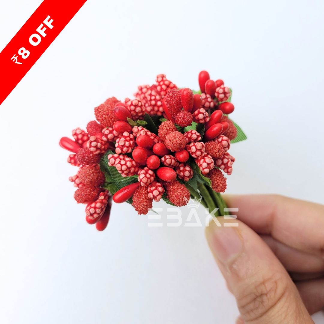 Pollen - Red (Bunch Of 12 Pieces)