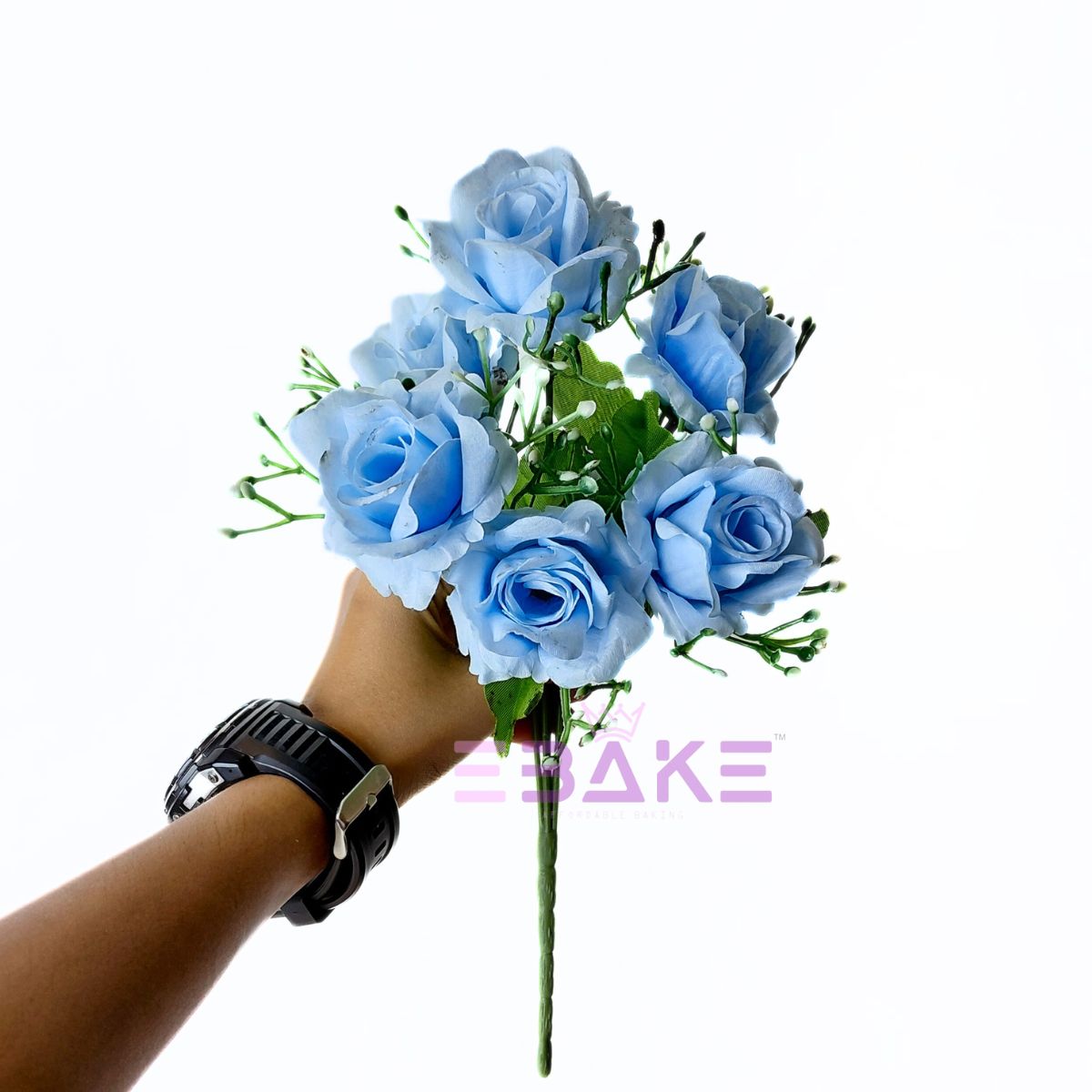 A1885 Pink Rose Bunch With Fillers (6 Roses & Fillers)