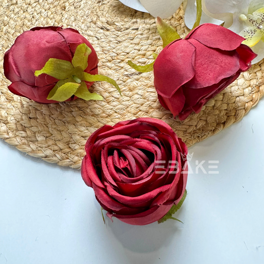 Cabbage Rose - A1132 Maroon