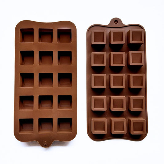 15 Cavity Square Chocolate Silicone Mould