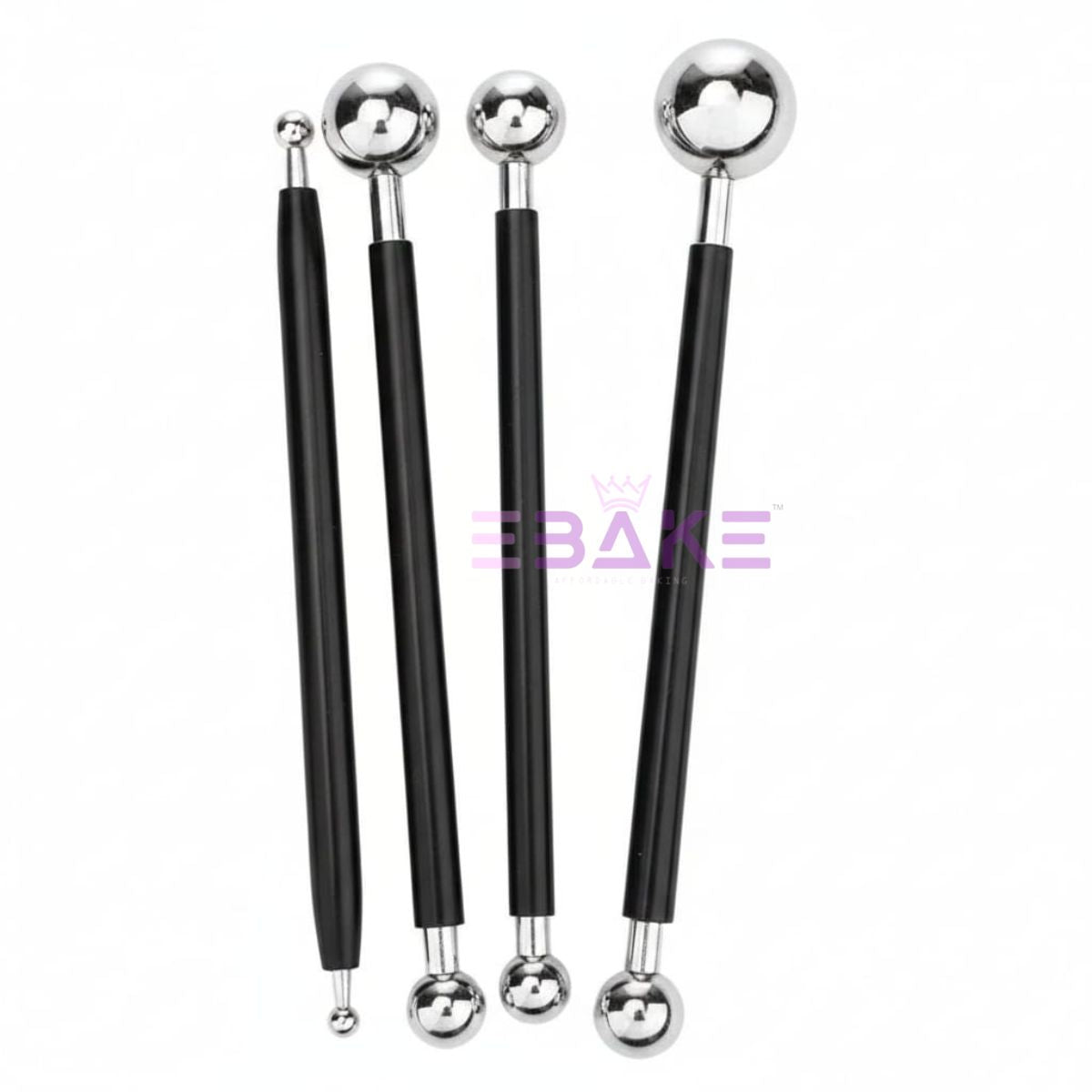 Fondant Modelling Ball Tools- Set of 4 (Assorted)