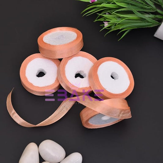 Peach Satin Ribbon 0.5 Inch (Single Piece)