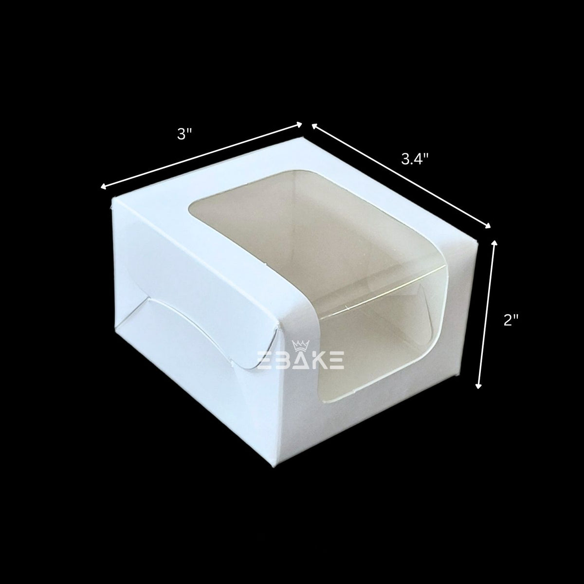 1 Piece Brownie Box White